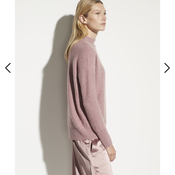 Vince Boiled Cashmere Funnel Neck Pullover - Picture 3 of 4